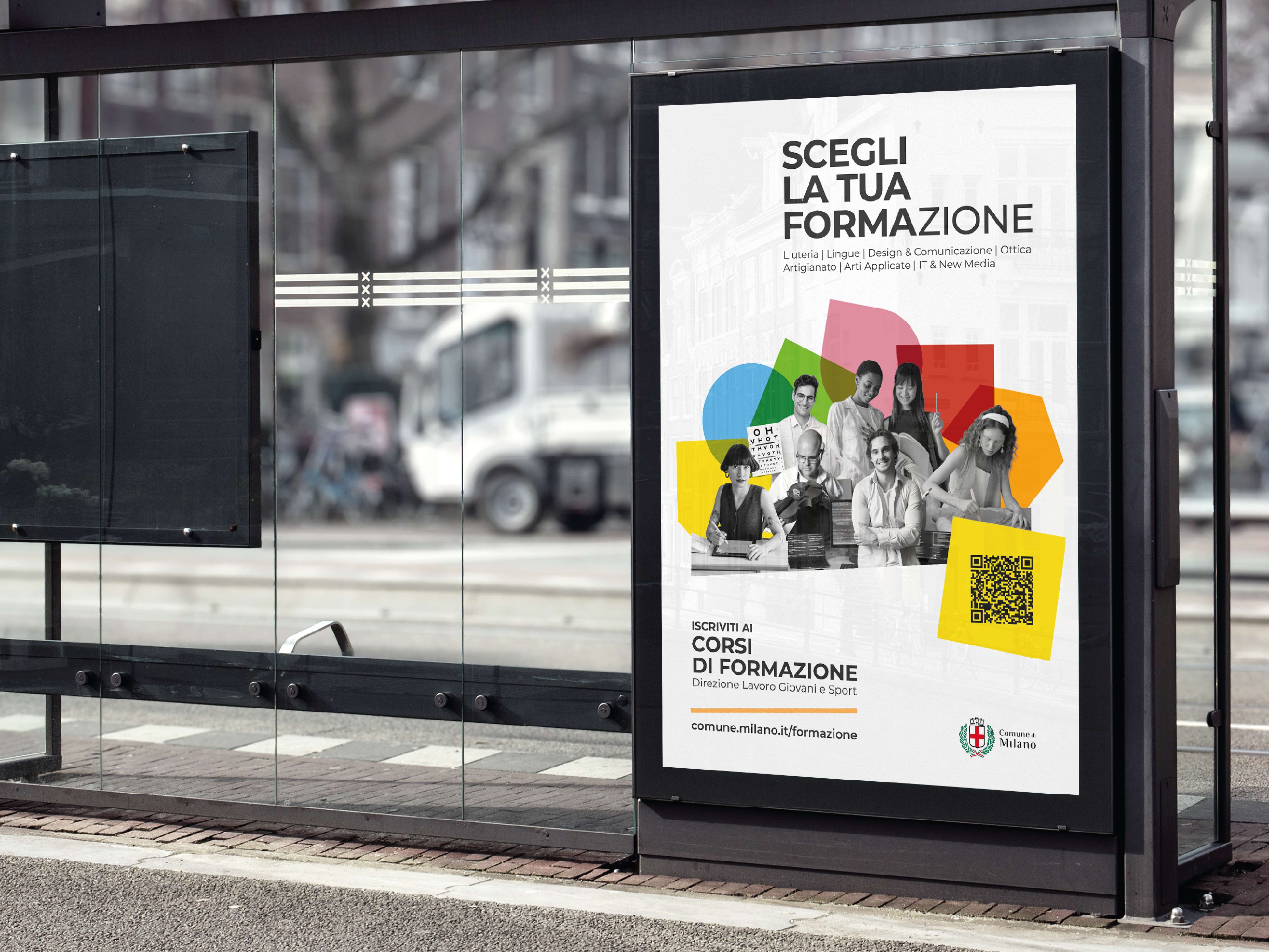 Campagna pubblicitaria per la promozione dei servizi formativi dell’Area Lavoro e Formazione (Daniele Gariboldi, 2023)